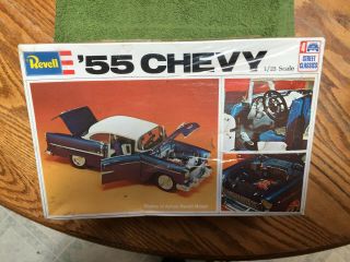 Vintage Revell 1955 Chevy H - 1374 1/25th Scale Plastic Model Kit