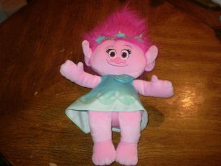 Dreamworks Trolls Poppy Stuffed Plush Pillow Sweet Toy Pink Princess Doll 20 "