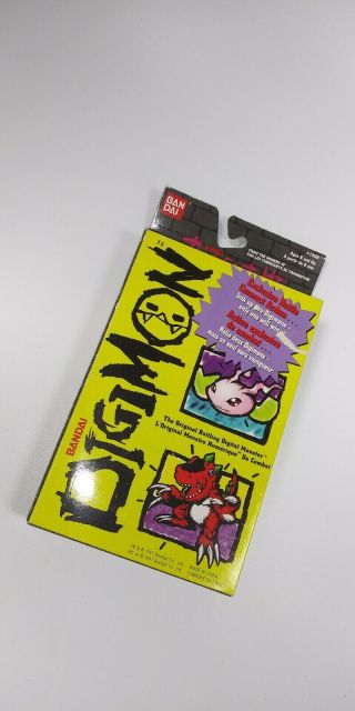 1997 Digimon Digital Monster Ver.  1 red Virtual Pet Tamagotchi Bandai hand held 3
