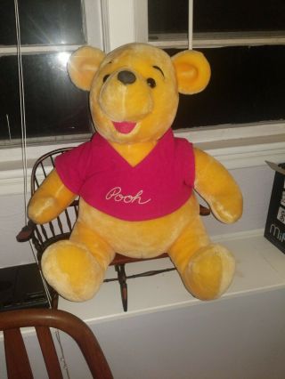Disney Store Winnie The Pooh Jumbo Large 19 " Plush Stuffed Bear Animal Toy