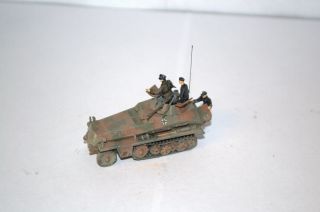 1:72 Professional Built Model Wwii German Sdkfz 250/9 Armored Truck