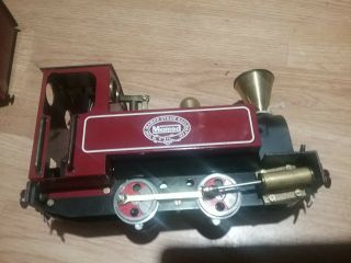 Mamod Steam Railway Co SL3 Set Cars Track England Live Steam Locomotive 2