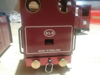 Mamod Steam Railway Co SL3 Set Cars Track England Live Steam Locomotive 3