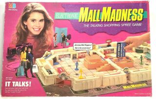 Vintage Electronic Mall Madness Board Game 1989 Parts & Repair Bank Not