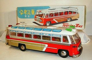 China Tin Toy Mib.  Mf 812 Shanghai Bus.  (f) 14 "