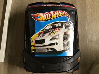 Hot Wheels 100 Car Carrying Case W/ Wheels Matchbox Box Storage Kids 22 " Tall