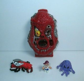 1992 Mighty Max 1.  5 " Horror Heads Lava Beast Mini Figure Playset Complete