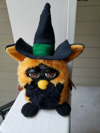 Vintage 1999 Fall Halloween Witch Furby Tiger Electronics