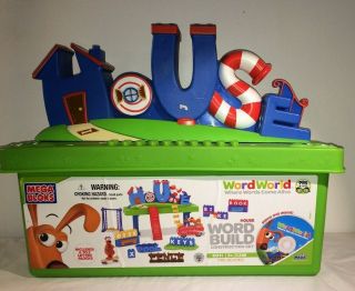 Mega Bloks House Set 6911 Building Words Pbs Kids Wordworld Set Dog Bear