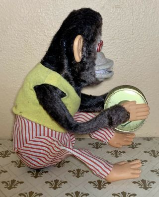 VINTAGE MUSICAL JOLLY CHIMP CYMBAL PLAYING MONKEY BATTERY OPERATED NON - 2