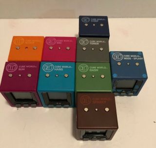 Cube World Stick People Set Of 9 Series 1,  2,  3 And 5 Slim,  Scoop,  Hans,  Mic,  Dash,