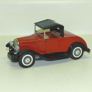 Vintage Tin Litho Bandai Ford Model A,  Friction Toy Vehicle,  Japan,  Great