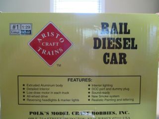 G Scale Aristo - Craft Rail Diesel Car.  Pennsylvania - Reading Sea Shore Lines. 2