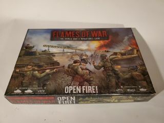 Open Fire Box Set Flames Of War Wwii Miniatures Game Tanks World War 2 Wargame