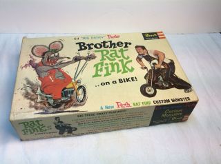 Revell Brother Rat Fink On A Bike Ed Big Daddy Roth Box & Instructions Only