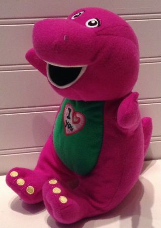 Barney & Friends Purple Dinosaur 10 " Plush Singing Stuffed Animal Doll