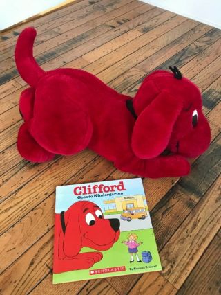 Clifford The Big Red Dog 24 Inch Plush Toy,  Hb Book Kindergarten Scholastic