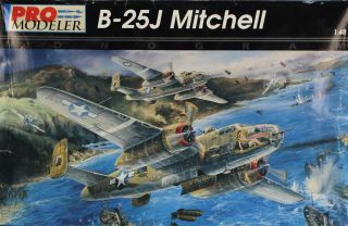 Pro Modeler Monogram 1:48 B - 25j Mitchell Plastic Aircraft Model Kit 5927u
