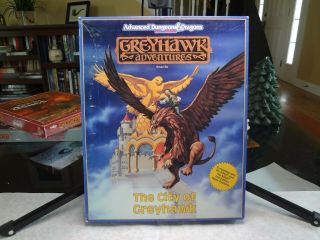 1989 Tsr Ad&d Greyhawk Adventures The City Of Greyhawk Boxed Set 1043 Nm,  /mt