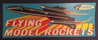 Estes Sr - 71 Flying Model Rockets Store Advertising Sign