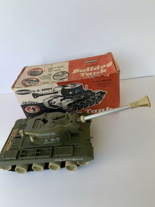 Vintage 50’s Remco Light Bulldog Tank W/original Box.  Not