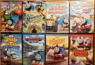 8 Thomas The Train Trackmaster Dvds Blue Mountain Mystery Movie Shorts
