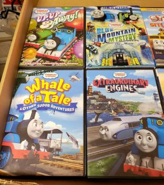 8 Thomas the Train Trackmaster DVDs Blue Mountain Mystery Movie Shorts 2