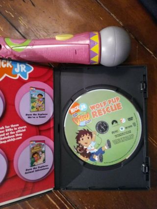 Mattel Dora the Explorer Songs & Tunes Microphone Musical Toy and nick Jr.  Dvd 3