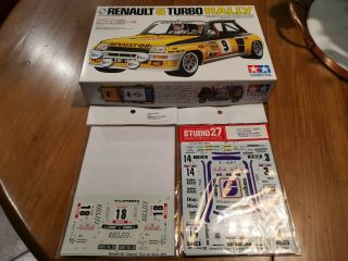 1/24 Tamiya Renault 5 Turbo Rally,  Bonus Studio 27 Decals