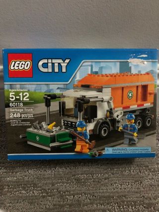 Lego City 60118 Garbage Trash Truck Box Set Retired Authentic
