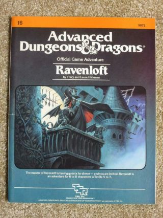 Tsr Ad&d I6 Ravenloft 1983