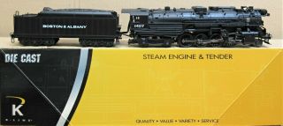 K - Line K3670 - 1407cc B&a/boston & Albany Berkshire Steam Engine W/tmcc O - Gauge