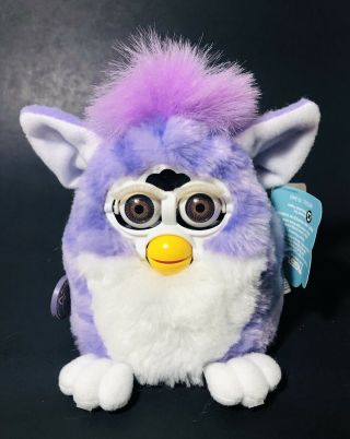 Furby Babies 1999 - - Purple With Brown Eyes - Tiger Electronics