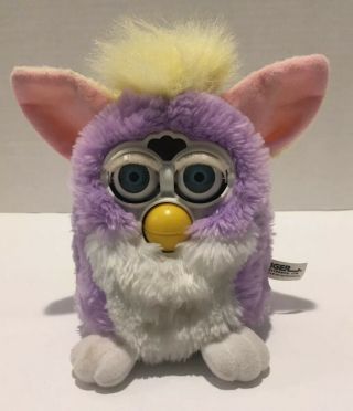 Furby 1998 Tiger Electronics Special 70 - 800 Furby Purple White Yellow