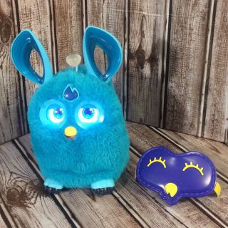 Hasbro Bluetooth Furby Connect 2016 Teal Blue Great Includes Sleep Mask