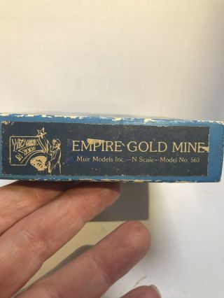 Muir Models Wizardry in Wood N Scale Empire Gold Mine 563 NIOB 2