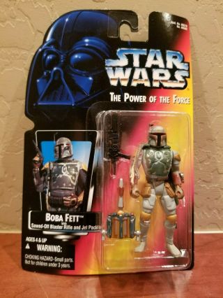 Star Wars Potf2 3.  75 " Boba Fett With Sawed - Off Blaster Rifle And Jet Pack