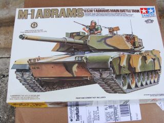Tamiya Us M - 1 Abrams Main Battle Tank 1/35 Open ‘excellent