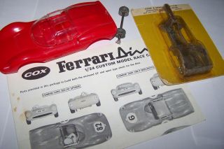 Cox Ferrari Dino 1/24 Slot Car Kit And Instructions