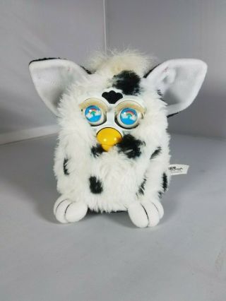 [refurbished] Custom 1998 Dalmation Furby Rainbow Kidcore Ooak