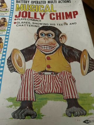 Daishin Japan Battery Operated Toy Story Monkey Musical Jolly Chimp & Box
