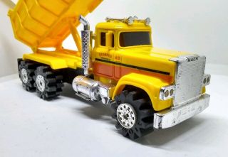 SCHAPER STOMPER MACK Dump Truck Heavy Hauler semi - yellow 3