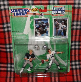 1997 Starting Lineup Nfl Dallas Cowboys Aikman & Staubach Classic Doubles 2 - Pack