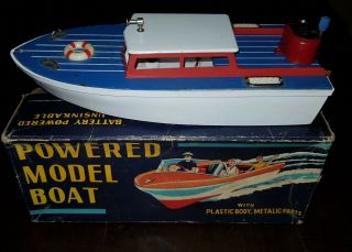 Vintage Union Craft Boat Battery Operated Japan Vintage Toy 1950