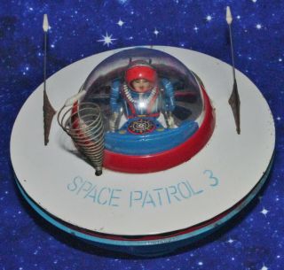1965 Yoshiya Space Patrol 3 Flying Saucer