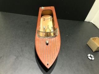 Vintage Old JAPAN Battery Operated Powered Wooden Boat Toy 3