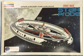 1976 Vintage Lindberg Star Probe Space Base Model Kit 1148 1976
