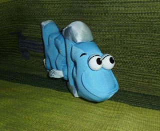 Word World Blue Fish plush toy magnetic magnet stuffed animal 9 