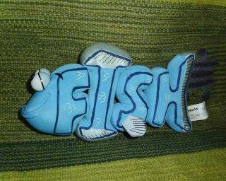 Word World Blue Fish plush toy magnetic magnet stuffed animal 9 