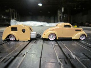Ho Scale Metal Body Slot Car/maisto Tow And Go 1936 Ford Coupe